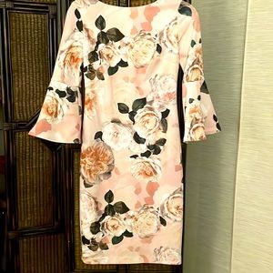 New dress, beautiful professional pastel flowered colours.